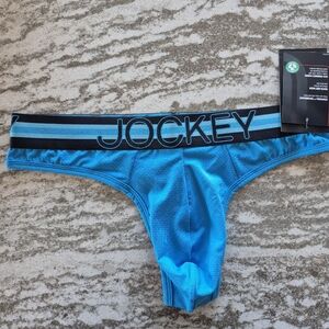 Jockey Sport Men's Stability Pouch Microfiber Thong Underwear Size XL NEW